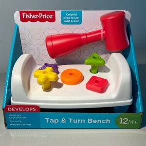 NIB Fisher-Price Tap & Turn Bench